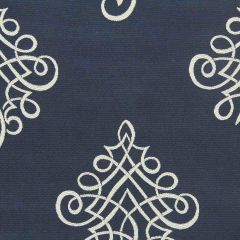 Robert Allen Looping Lines Indigo 210982 Indoor Upholstery Fabric