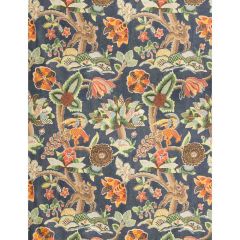 Lee Jofa Leyland Print Blue / Multi 2017133-5 Lodge II Prints Collection Multipurpose Fabric