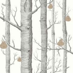 Cole and Son Woods and Pears Black / White / Bronze 95-5027 Contemporary Restyled Collection Wall Covering