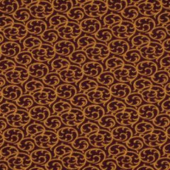 Robert Allen Lets Scroll Boysenberry Color Library Collection Indoor Upholstery Fabric