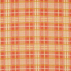 Robert Allen Tartan Web Melon Color Library Collection Indoor Upholstery Fabric