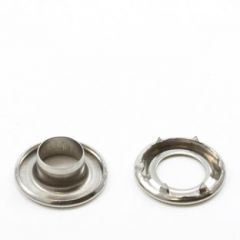 DOT® Self-Piercing Rolled Rim Grommet with Spur Washer #3 (20MNS7735000TXG) Stainless Steel 7/16" 1-gross (144)