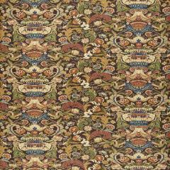 F Schumacher Egerton Tapestry Print Umber 173620 Indoor Upholstery Fabric