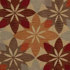 Robert Allen Flower Daze Lava Modern Library Collection Indoor Upholstery Fabric