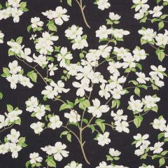F Schumacher Blooming Branch Black 177412 Schumacher Classics Collection Indoor Upholstery Fabric