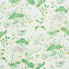 F Schumacher Lotus Garden Leaf 172939 Signature Schumacher Collection Indoor Upholstery Fabric