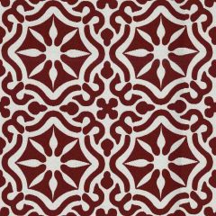AbbeyShea Tilework Poppy 14 Secret Garden Collection Upholstery Fabric
