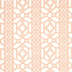F Schumacher Zanzibar Trellis Coral 175747 Happy Together Collection Indoor Upholstery Fabric