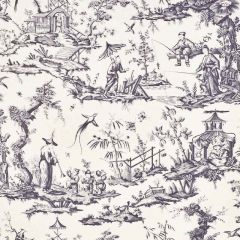 F Schumacher Shengyou Toile Black 175806 Revisit Of Popular Patterns Collection Indoor Upholstery Fabric