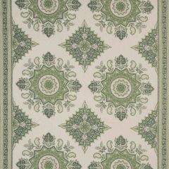 F Schumacher Montecito Medallion Leaf Green 176485 by Mark D. Sikes Indoor Upholstery Fabric