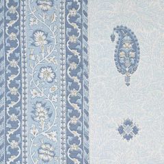 F Schumacher Ojai Paisley China Blue 177615 by Mark D. Sikes Indoor Upholstery Fabric