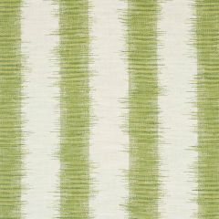 F Schumacher Attleboro Ikat Green 177814 Stripes Revisits Collection Indoor Upholstery Fabric