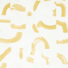 F Schumacher Sepiessa Yellow 177895 by Caroline Z Hurley Indoor Upholstery Fabric