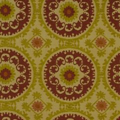 Robert Allen Seismic Sun Chili Essentials Collection Indoor Upholstery Fabric