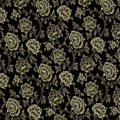 Robert Allen Magic Flowers Caviar 178197 Indoor Upholstery Fabric