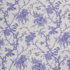 F Schumacher San Cristobal Toile Purple 178732 Schumacher Classics Collection Indoor Upholstery Fabric