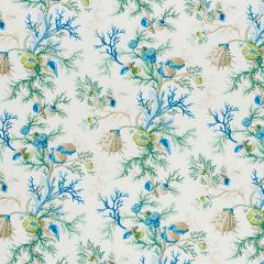 F Schumacher Del Tesoro Blue and Green 178760 Schumacher Classics Collection Indoor Upholstery Fabric