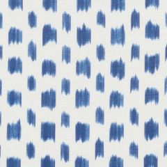 F Schumacher Izmir Ikat Blue 179010 Schumacher X Williams Sonoma Collection Indoor Upholstery Fabric