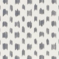 F Schumacher Izmir Ikat Black 179011 Schumacher X Williams Sonoma Collection Indoor Upholstery Fabric