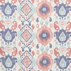 F Schumacher Elizia Ikat Rose & Indigo 179052 New Traditional Collection Indoor Upholstery Fabric