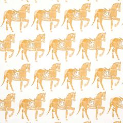 F Schumacher Marwari Horse Mustard 179131 by Molly Mahon Indoor Upholstery Fabric