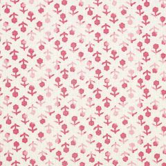 F Schumacher Beatriz Handprint Pink 179350 Indoor Upholstery Fabric