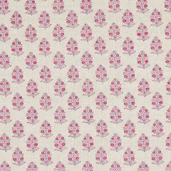 F Schumacher Aditi Hand Blocked Print Pink 179362 Jacaranda Collection Indoor Upholstery Fabric