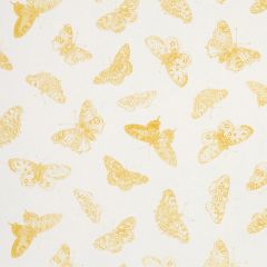 F Schumacher Burnell Butterfly Yellow 179431 Misterioso Collection Indoor Upholstery Fabric