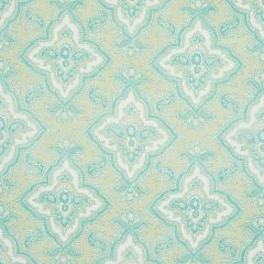 F Schumacher Amalia Medallion Handmade Print Mineral 179441 Jacaranda Collection Indoor Upholstery Fabric