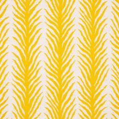 F Schumacher Creeping Fern Print Lemonade 179481 by Celerie Kemble Happy Together Collection Indoor Upholstery Fabric