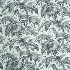 F Schumacher Toile Tropique Black 179511 by Jill Lasersohn Indoor Upholstery Fabric