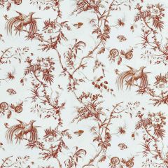 F Schumacher Toile De La Prairie Brown 179572 by Jill Lasersohn Indoor Upholstery Fabric