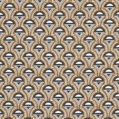 F Schumacher Abelino Camel & Black 179580 Copacabana Collection Indoor Upholstery Fabric