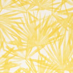 F Schumacher Sunlit Palm Linen Yellow 179602 Natura Collection Indoor Upholstery Fabric