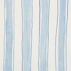 F Schumacher Tracing Stripes Sky 179700 by Porter Teleo Indoor Upholstery Fabric