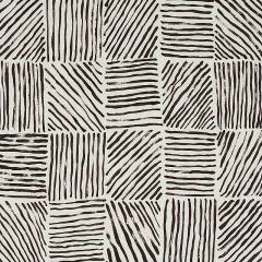 F Schumacher Katama Black 179900 by Caroline Z Hurley New Wave: Black and White Collection Indoor Upholstery Fabric