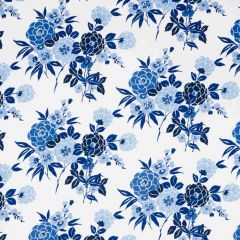 F Schumacher Valentina Floral Blue 180020 Orient Express Collection Indoor Upholstery Fabric