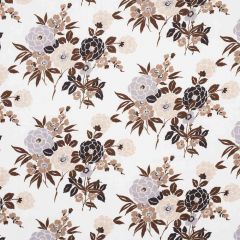 F Schumacher Valentina Floral Brown 180021 Orient Express Collection Indoor Upholstery Fabric