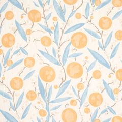 F Schumacher Mirabelle Yellow And Sky 180060 Schumacher Classics Collection Indoor Upholstery Fabric