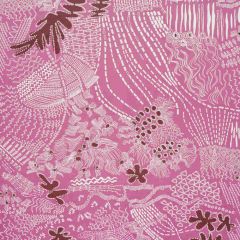 F Schumacher Haven Pink And Maroon 180152 by Clements Ribeiro Indoor Upholstery Fabric