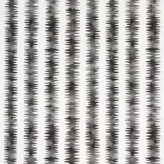 F Schumacher Cardiogram Charcoal 180180 by Happy Menocal New Wave: Black and White Collection Indoor Upholstery Fabric