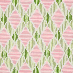 F Schumacher Dexter  Pink & Green 180232 Indoor/Outdoor Collection Upholstery Fabric