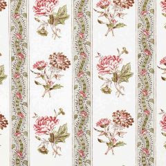 F Schumacher Ariana Floral Stripe Chelsea Garden 180243 by Williamsburg Indoor Upholstery Fabric