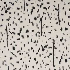 F Schumacher Bespotted Black 180311 by Miles Redd New Wave: Black and White Collection Indoor Upholstery Fabric