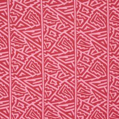 F Schumacher Jagged Maze Pink 180322 by David Kaihoi Indoor Upholstery Fabric