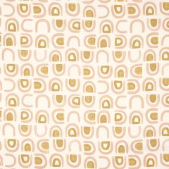 F Schumacher Threshold Printed Linen Salt & Ochre 180423 by Hadiya Williams Indoor Upholstery Fabric