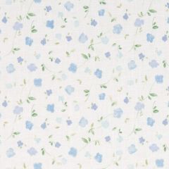 F Schumacher Bloomwind Performance Linen Blue 180431 by Marie Chantal Indoor Upholstery Fabric