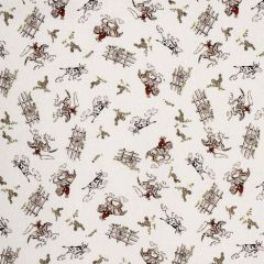 F Schumacher Wild West Performance Linen Cream 180460 by Marie Chantal Indoor Upholstery Fabric