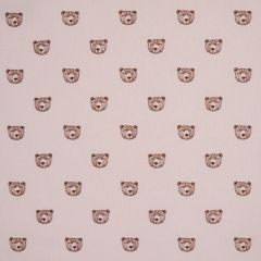 F Schumacher Bear High Performance Print Blush 180471 by Marie Chantal Indoor Upholstery Fabric