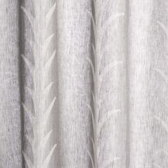 F Schumacher Acanthus Stripe Sheer Carbon 180801 by Celerie Kemble Essentials: Sheers and Casements Collection Drapery Fabric